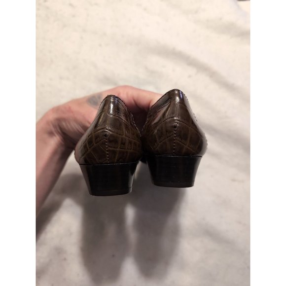 Aerosoles Womens Playfill Brown Leather And Suede Flat Loafer Size 6M - Picture 4 of 9